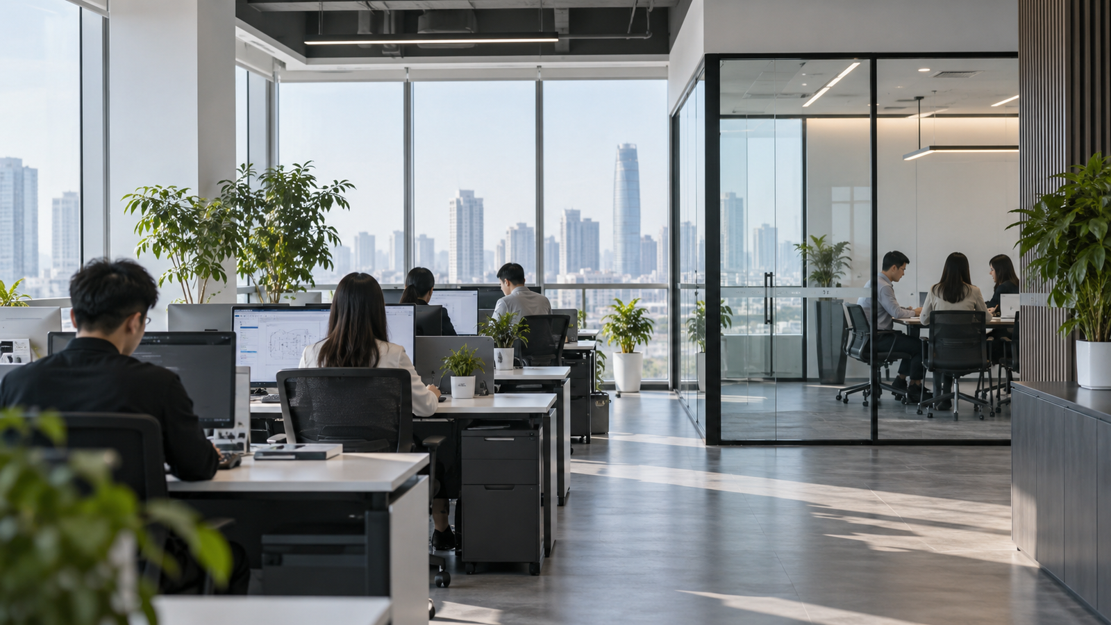 Espace de travail de l'équipe administrative d'ARBONYX
