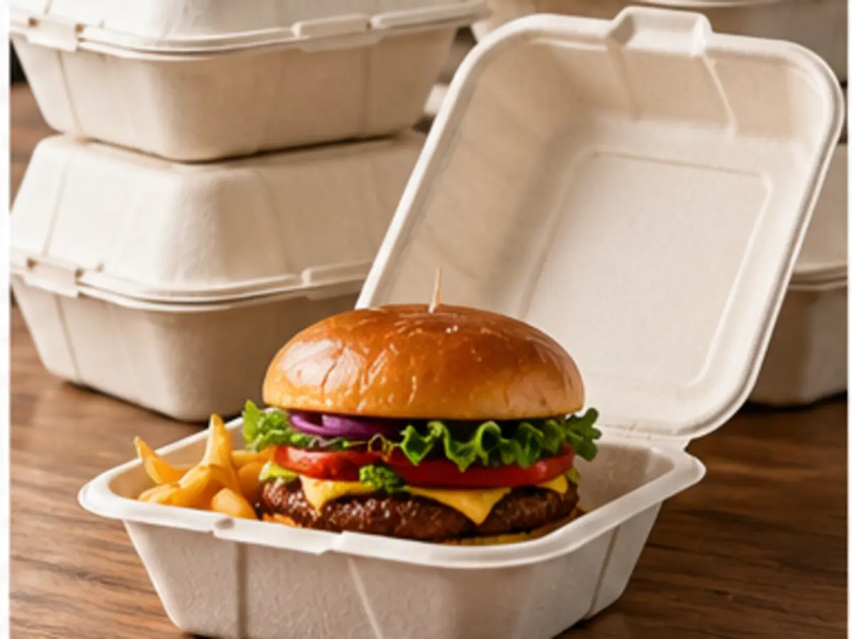 Bagasse Clamshell Containers