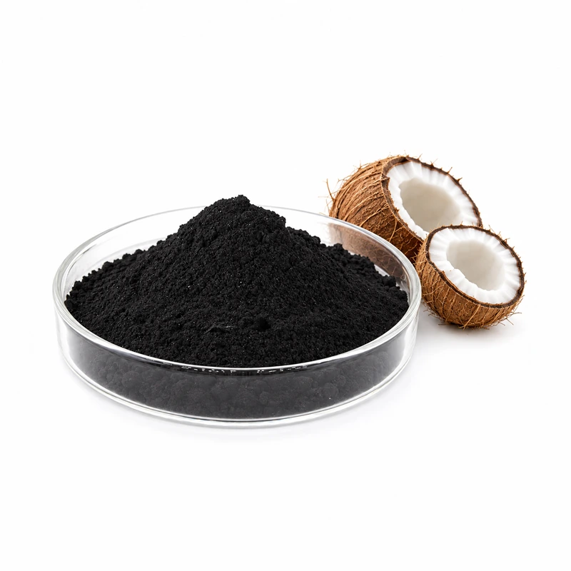 Charbon actif en poudre issu de coques de noix de coco (PAC)