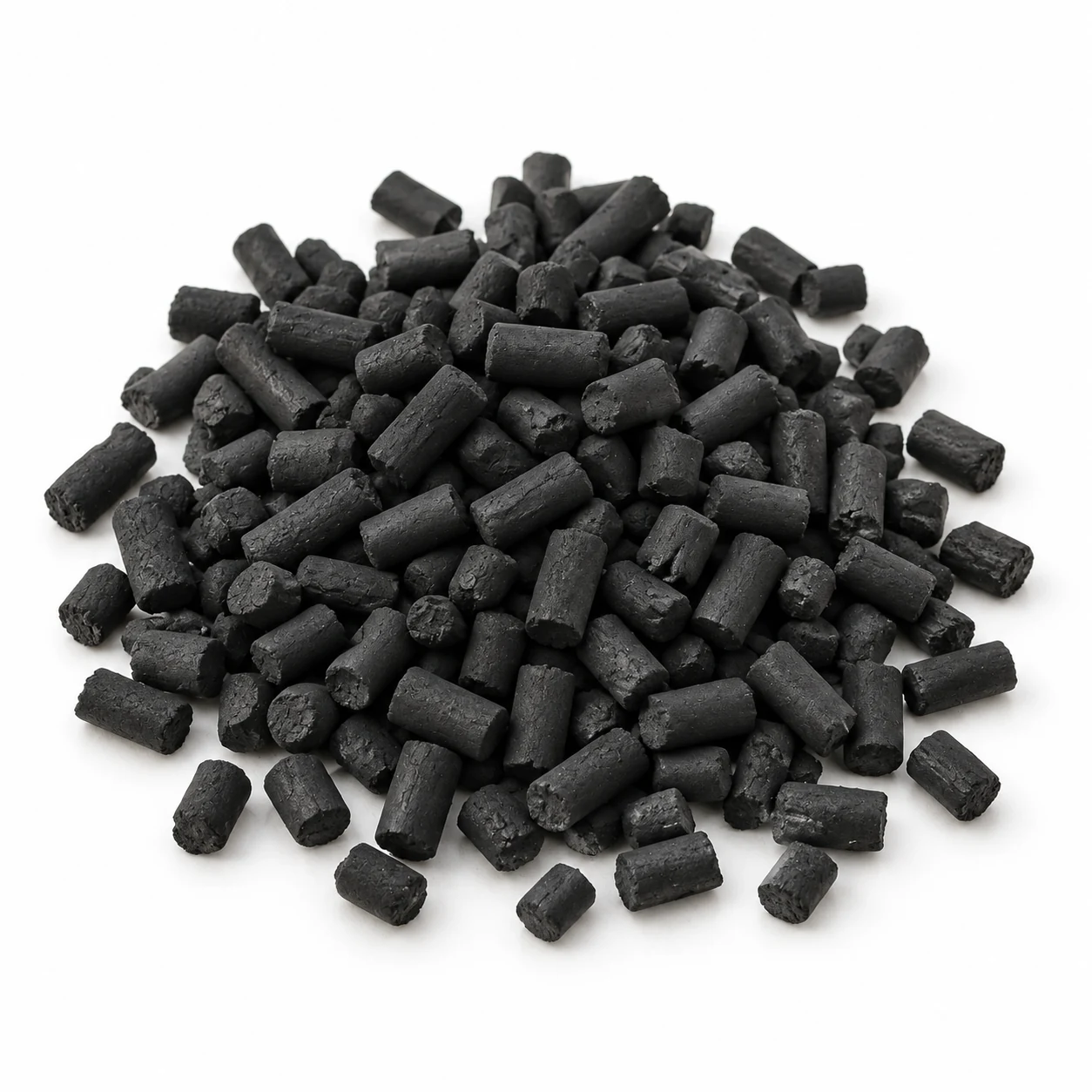 Pelletized activated carbon